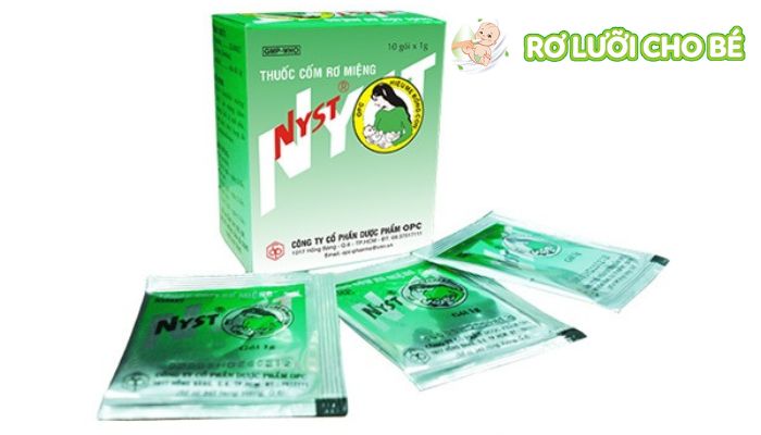 thuốc Nystatin dạng bột đóng gói