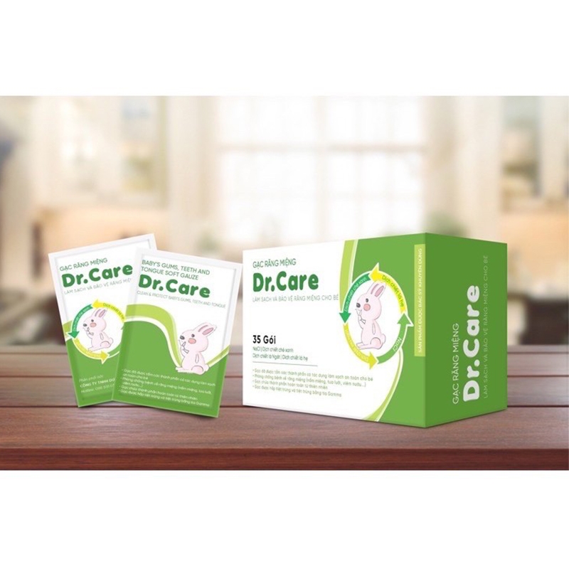 Gạc rơ lưỡi cho bé Dr.Care