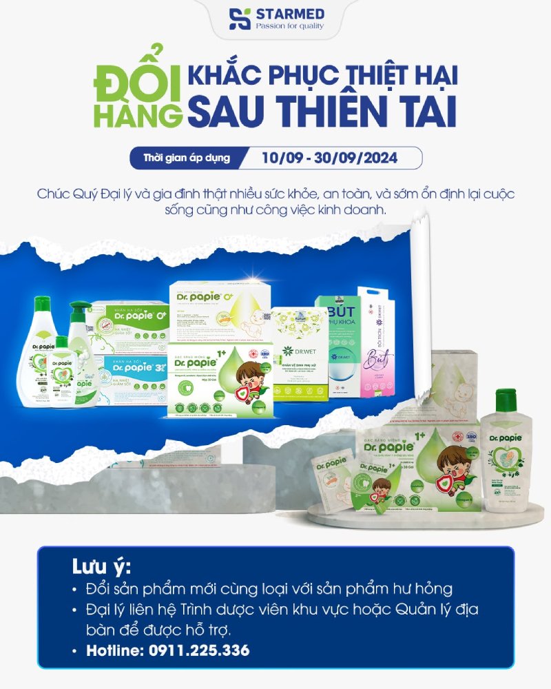 Dr Papie thu hồi sản phẩm